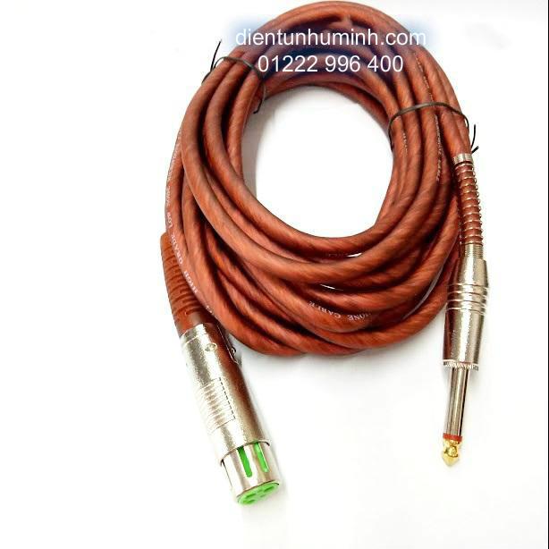 Dây micro - Dây Jack canon cái 6ly 6m lõi đồng