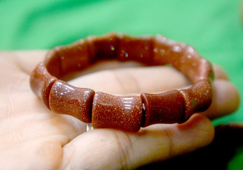 Vòng tay-Lắc đeo tay đá kim sa óng ánh