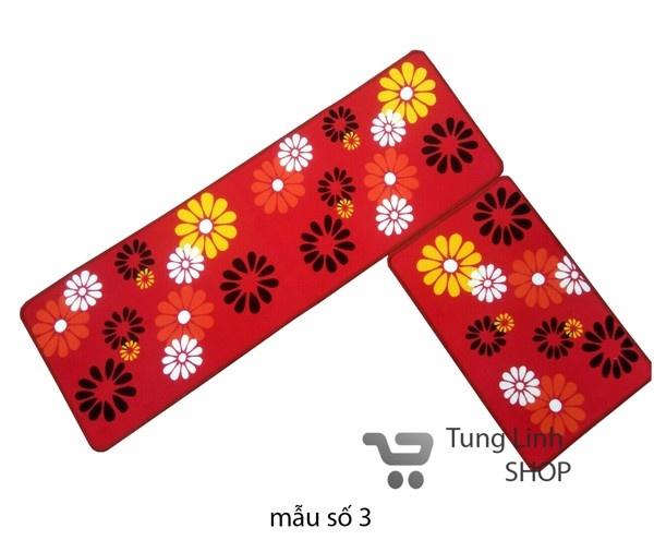 Bộ 2 thảm trải sàn nhà bếp + 2 sỏi 3d cao cấp tiện dụng
