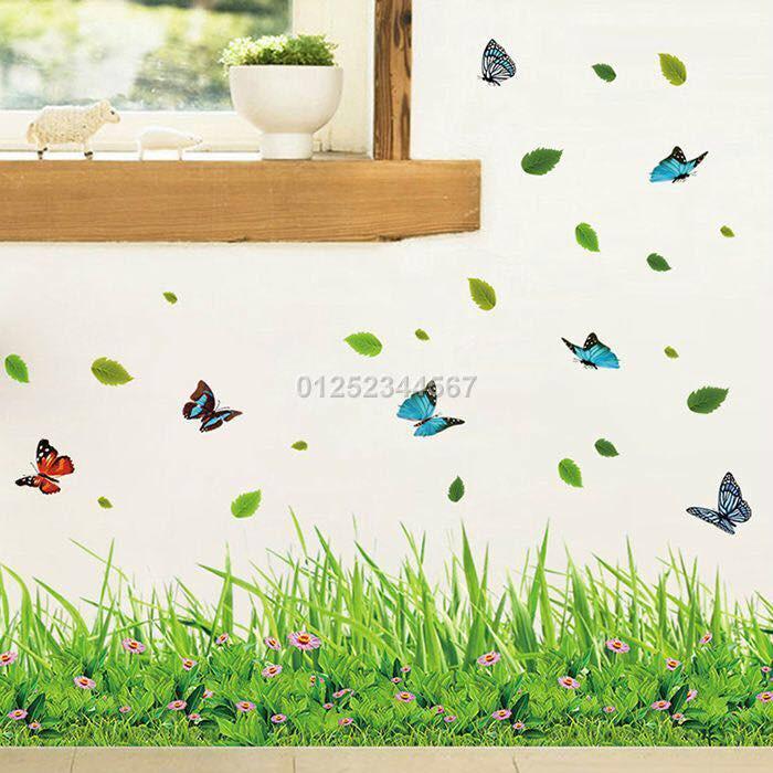 Decal dán tường Vườn hoa xinh xắn (dài 1m3)