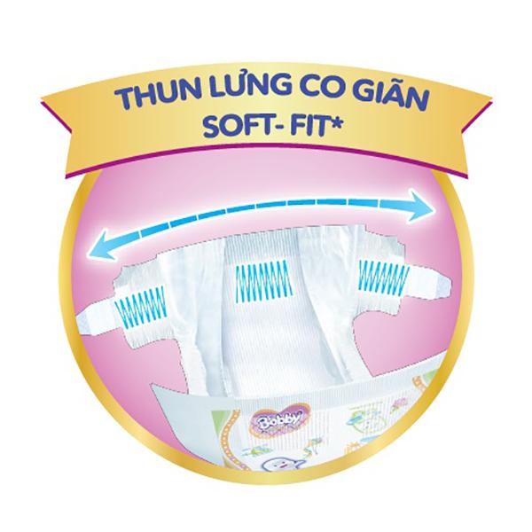 Tã/Bỉm Dán Bobby Extra Soft Size M 34 miếng (dành cho bé 6 - 10 kg), tặng kèm gói ôm hoa quả