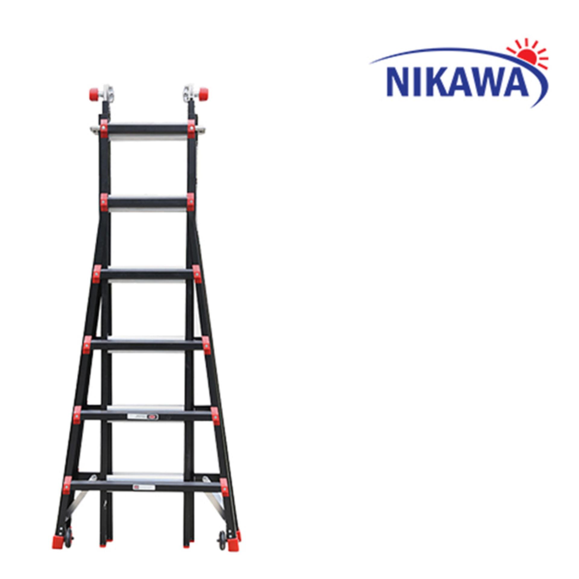 Thang nhôm gấp trượt Nikawa Nhật Bản NKB46 - 6,1m TẢI TRỌNG 250KG