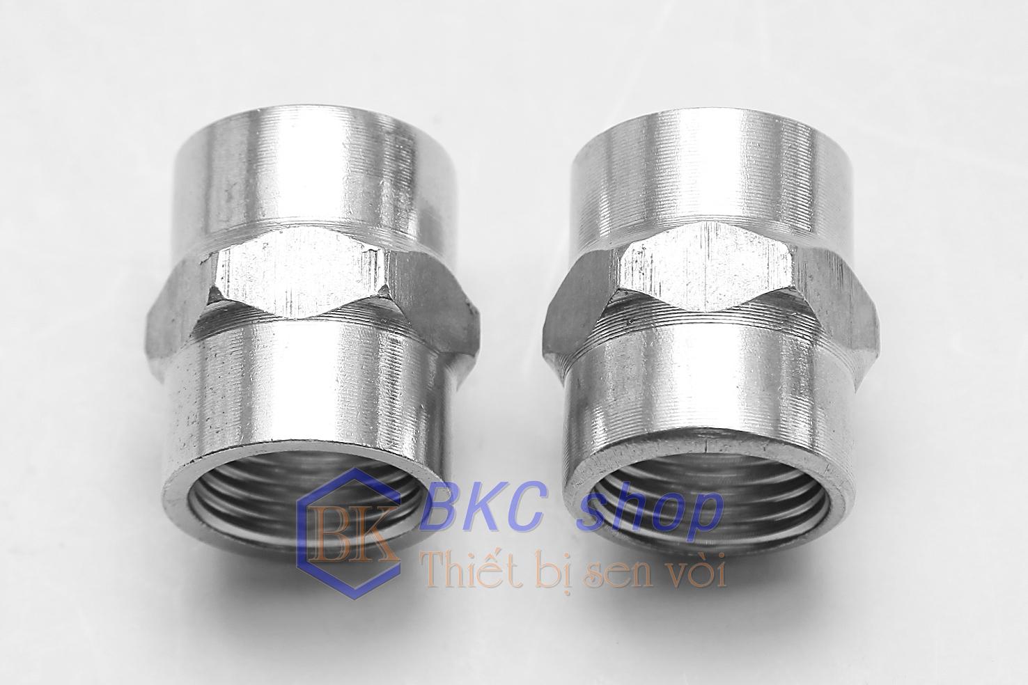 [HCM]Bộ 2 đầu nối 2 đầu ren trong inox phi 21