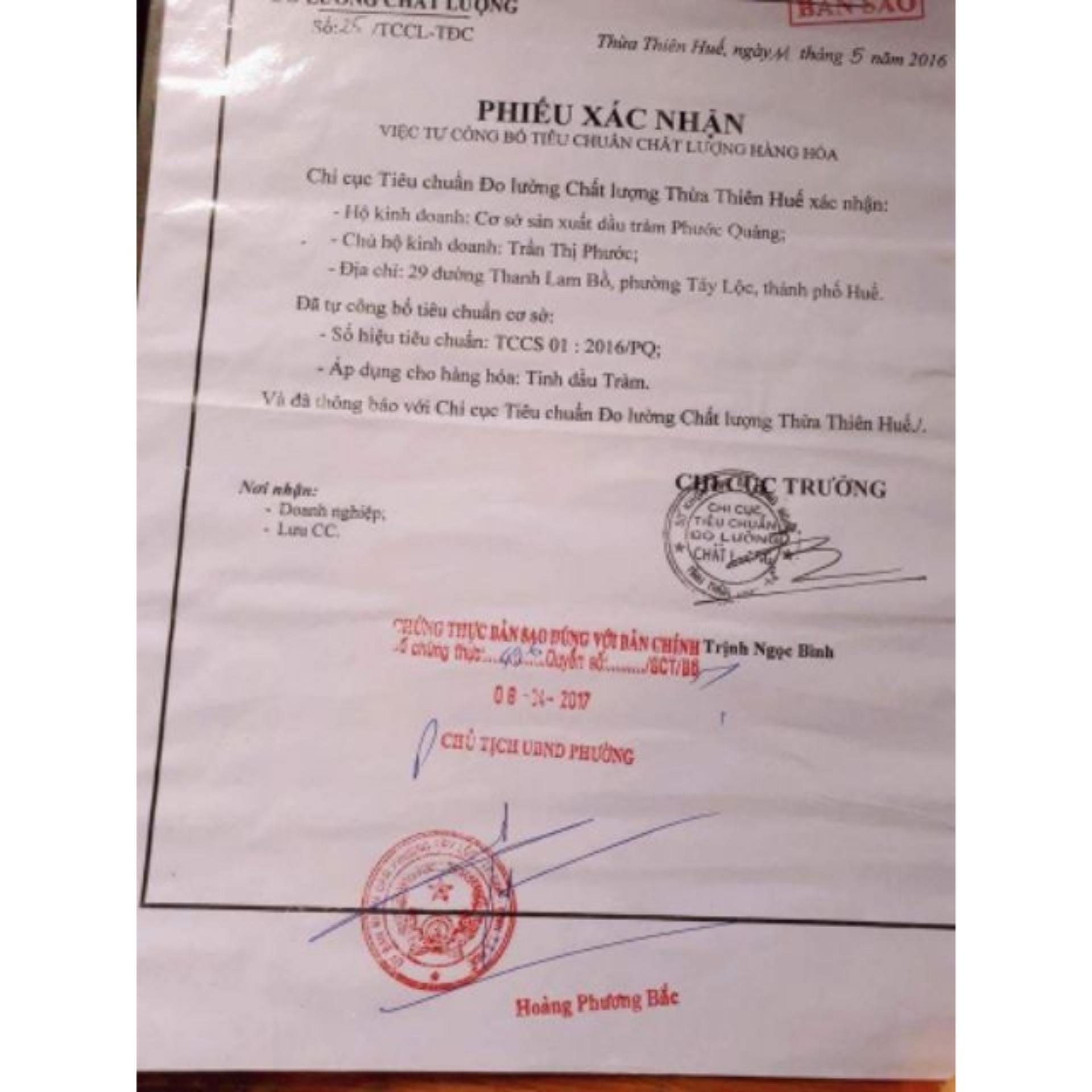Tinh Dầu Tràm Huế nguyên chất