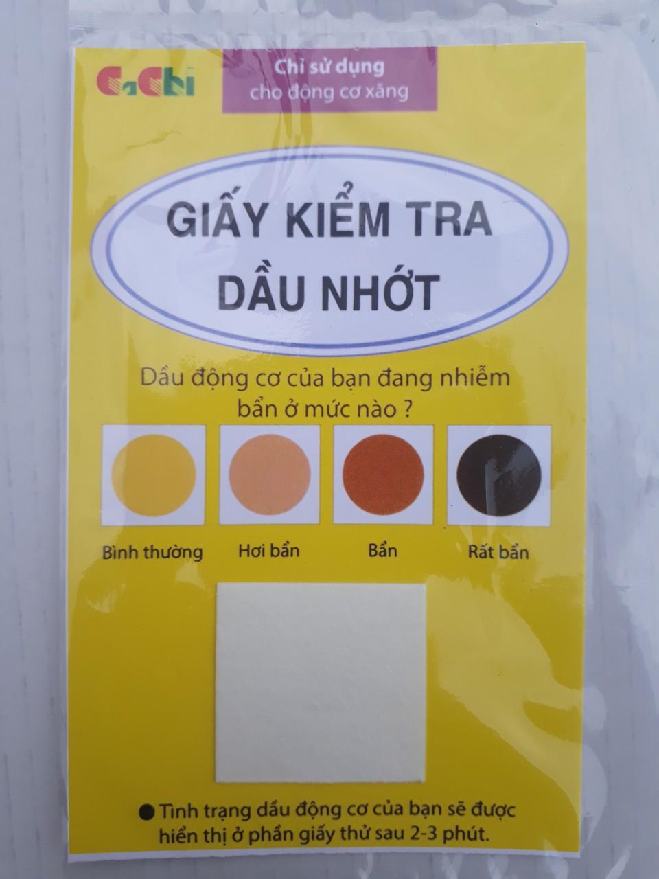 Giấy kiểm tra dầu nhớt - bộ 10 tờ