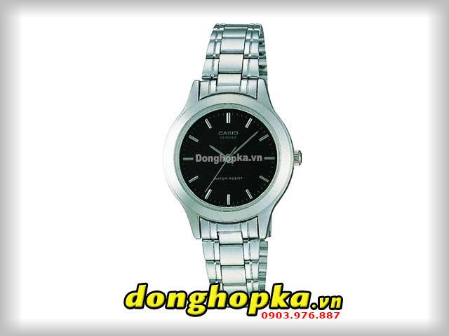 Đồng hồ nữ dây thép không gỉ Casio LTP 1128A-1ARDF (Bạc)