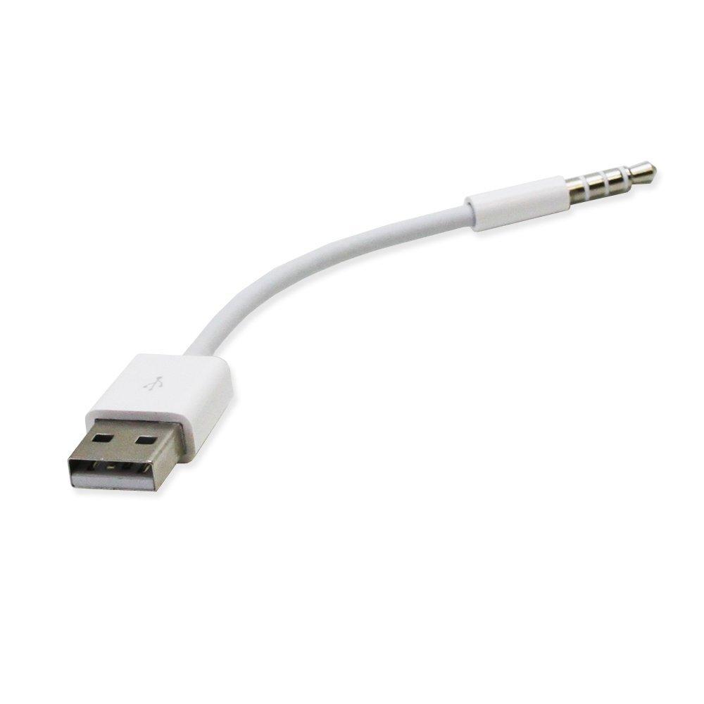 Fosmon USB Charging Sync Data Cable For Apple iPod shuffle - White