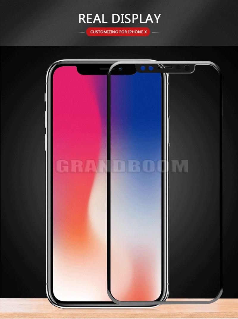 Miếng dán cường lực 6D Full màn cho iPhone Xs Max (6.5 inch) - Đen