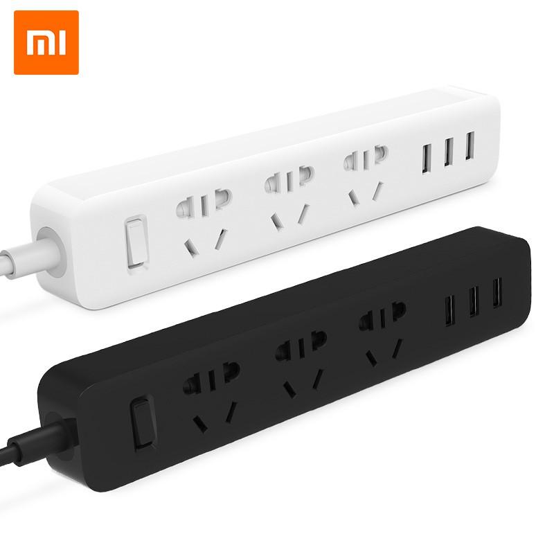 Ổ cắm điện thông minh Xiaomi Mi Power Strips có 3 cổng USB( Trắng/Đen)