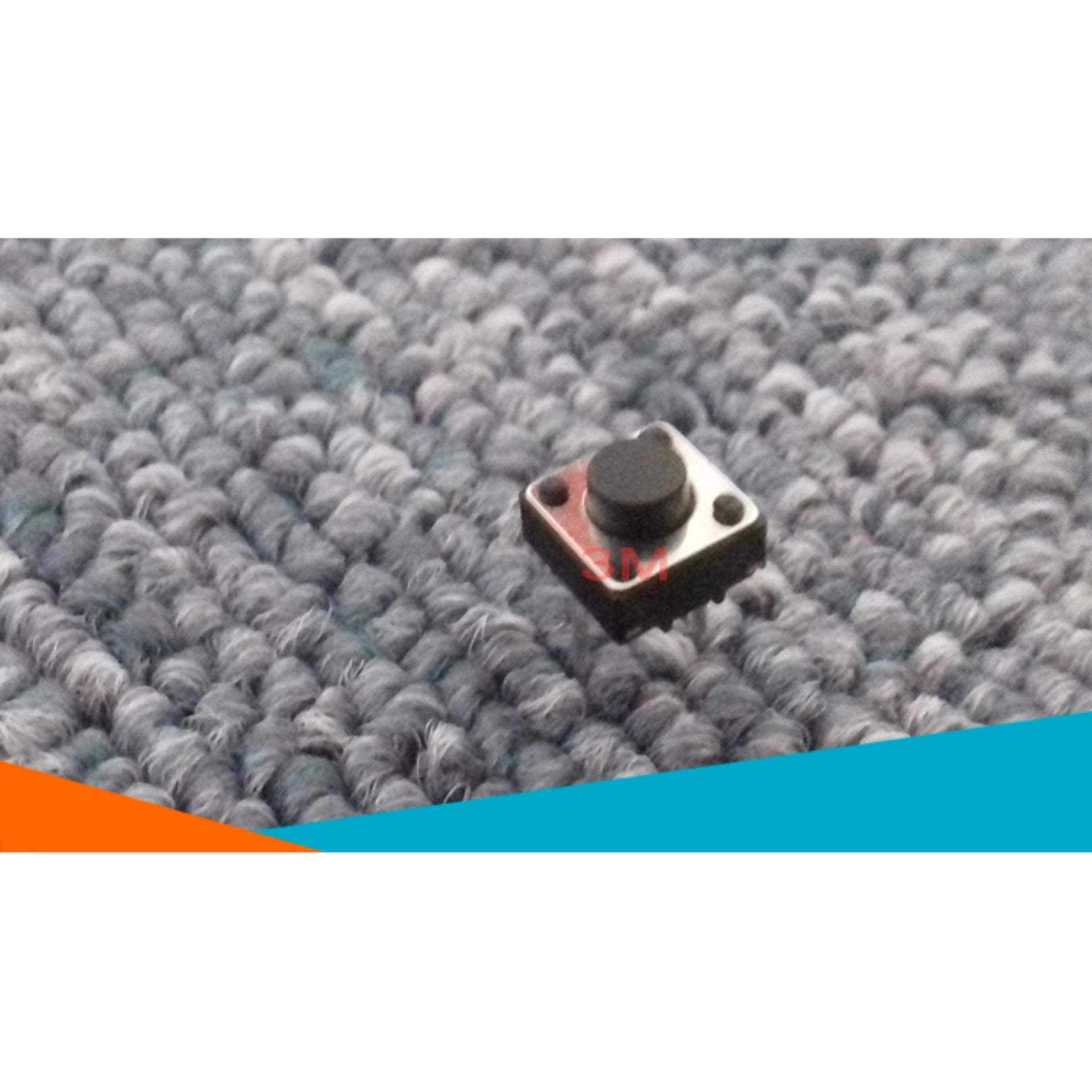 Bộ 10 Nút Nhấn 2 Chân Vuông Đen 6x6x5mm
