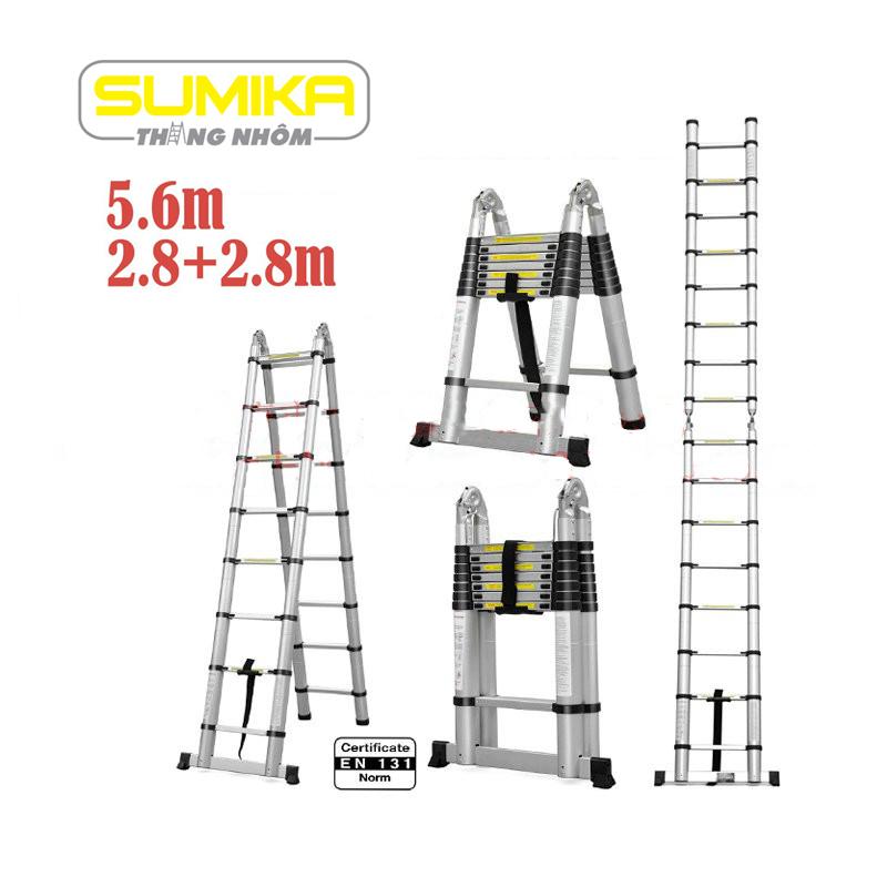 Thang nhôm rút đôi Sumika SK 560D - 5.6m