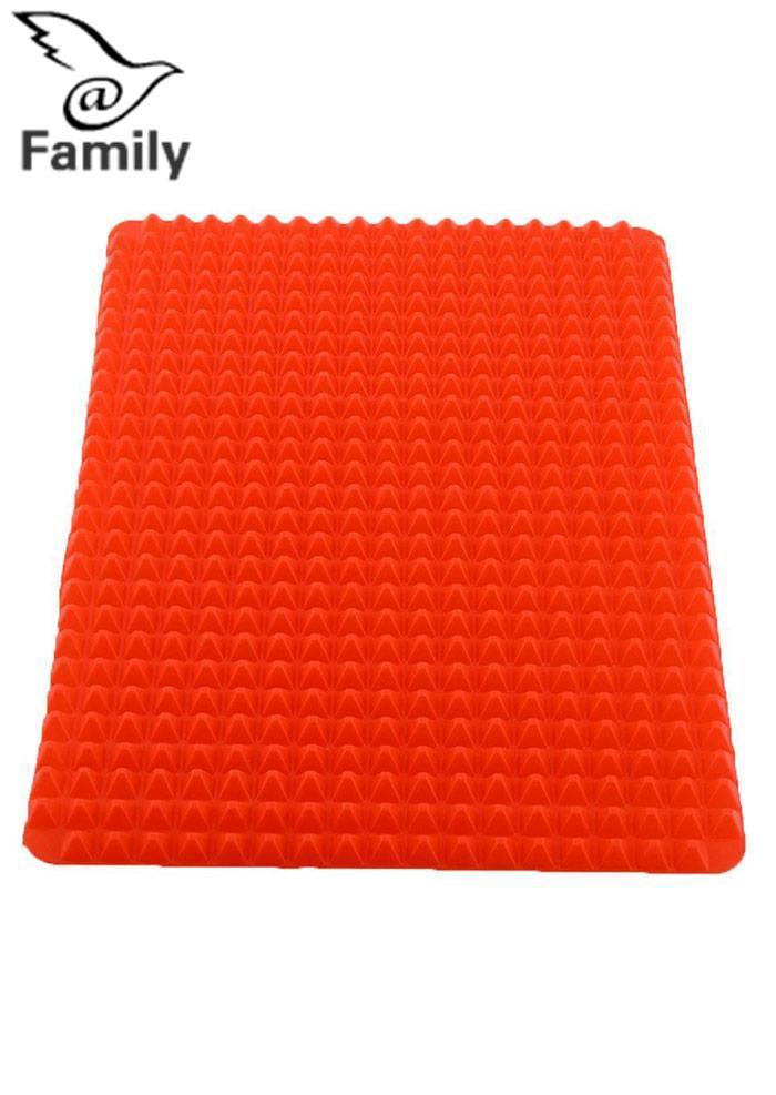 Big Family New Pyramid Non Stick Fat Reducing Silicone Mat Oven Microwave Baking Tray Tool^ - intl