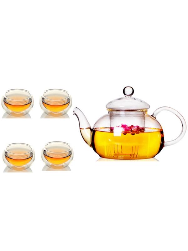 Bộ ấm chén pha trà thuỷ tinh Zeno SET29