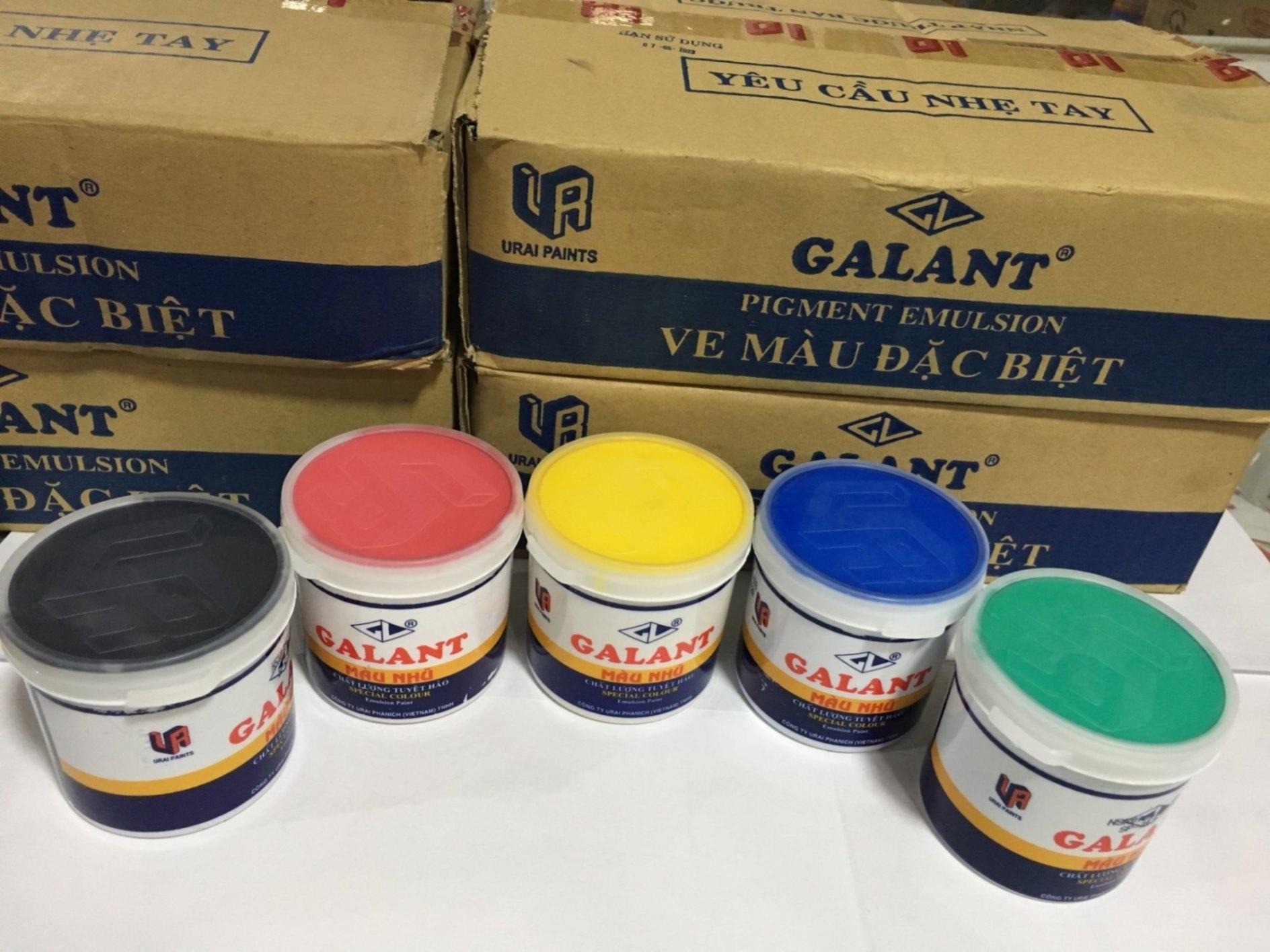 Combo 5 lon ve màu Galant (Xanh lá, Đỏ, Vàng, Xanh dương, Đen)