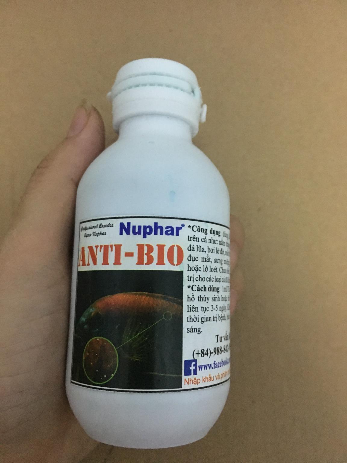 [HCM]Thuốc trị nấm cho cá ANTI-BIO NUPHAR