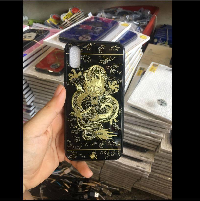 Ốp lưng thời trang mặt kính cho iPhone X