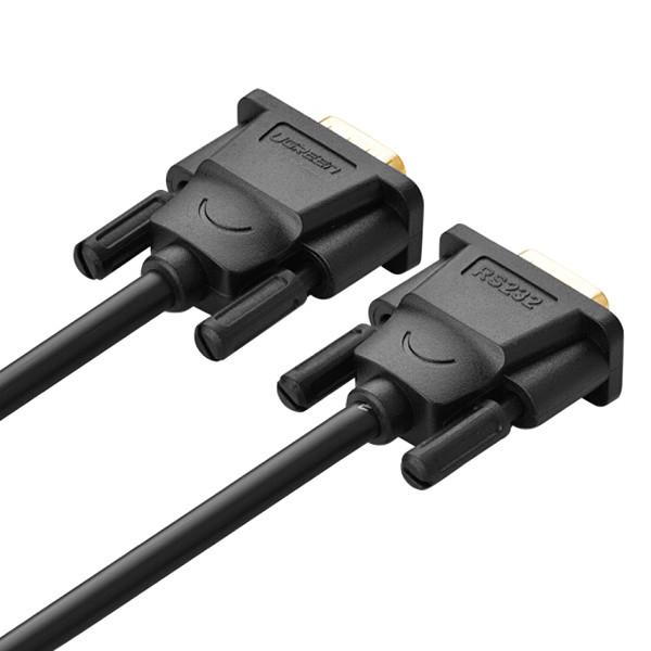 Cáp nối thẳng Com to Com RS232(9F-9F) 2M Ugreen 20150 (Đen)