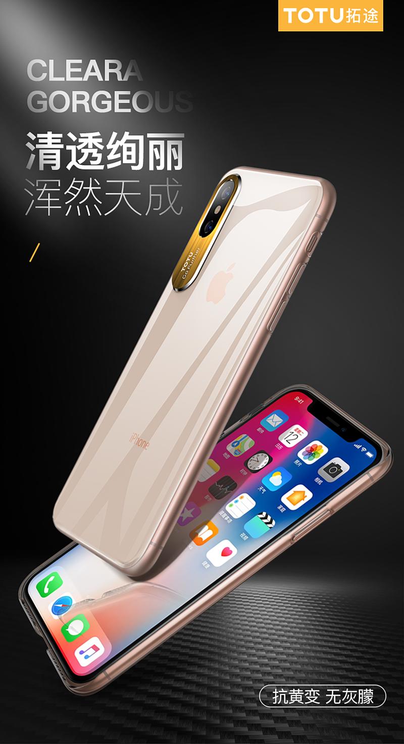 Ốp Lưng Silicon ToTu Có Viền Bảo Vệ Camera Cho iPhone Xs Max