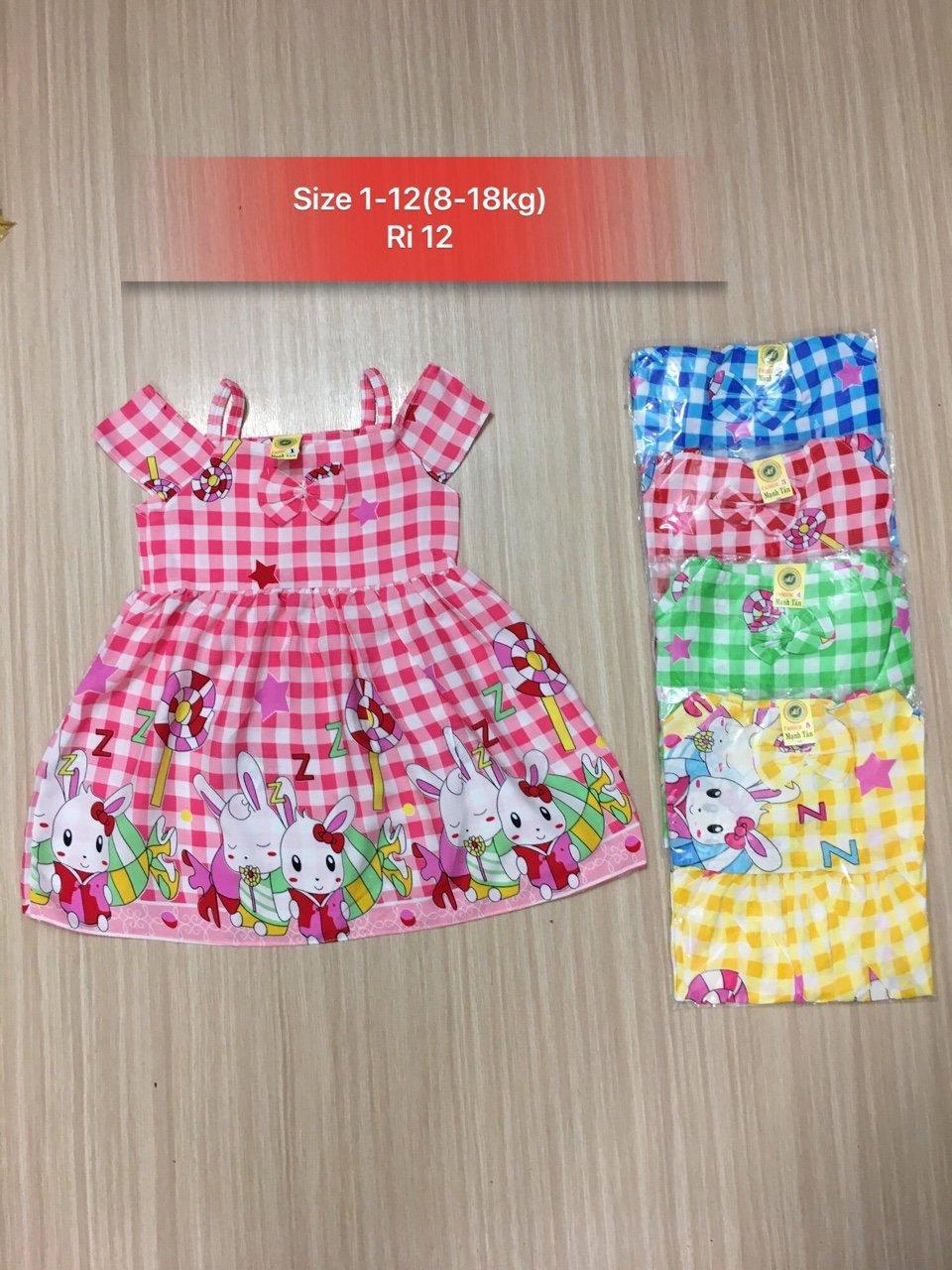 sét 2 Váy lanh cho bé gái 8-20kg