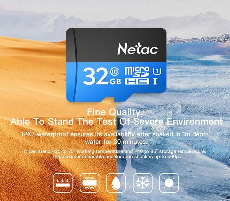 Thẻ nhớ Netac 32Gb Class 10 chuyên camera BẢO HÀNH 12 THÁNG