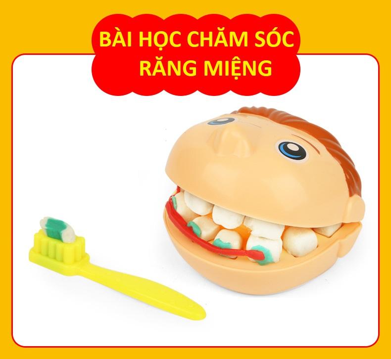 [HCM]Bộ đồ chơi đất nặn chăm sóc sức khỏe răng miệng cho bé