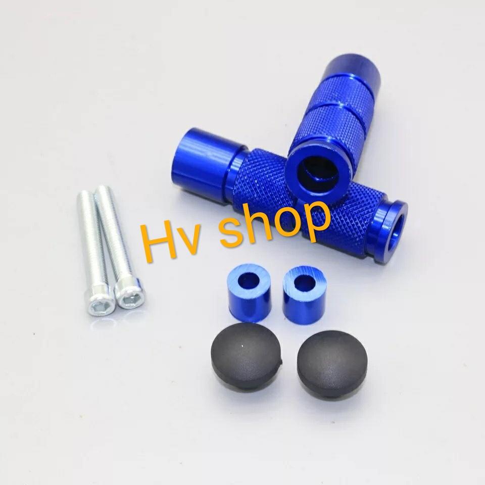 gu chong do xe may Gù chống đổ sau CNC xe máy Hv shop ( 1 cặp ) ( xanh dương )