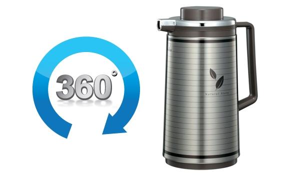 Bình thủy xoay rót Zojirushi ZOBT-SLE-1000E-XS 1.0L (Xám bạc)