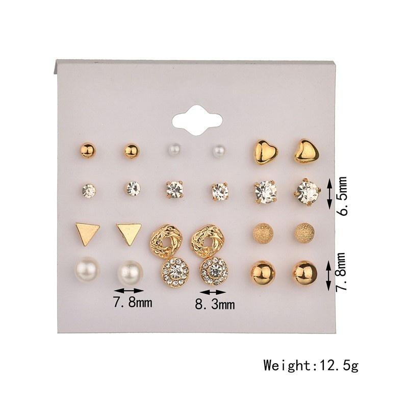 Combo Bộ Trang Sức 12 Đôi Bông Tai