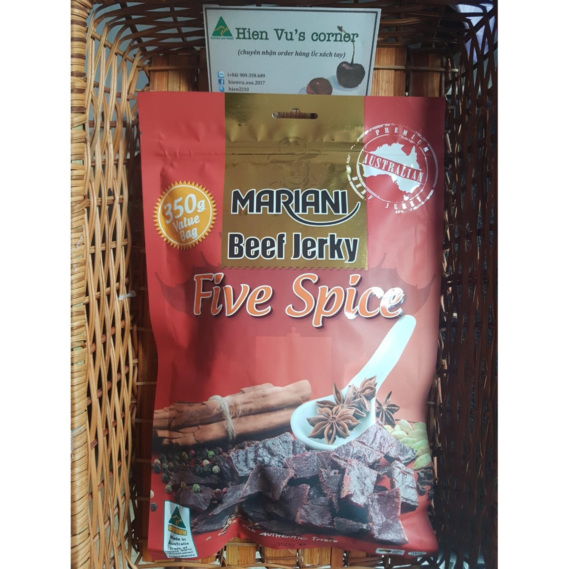 [HCM]Khô bò Úc Mariani – Five Spice ( gói 350g )
