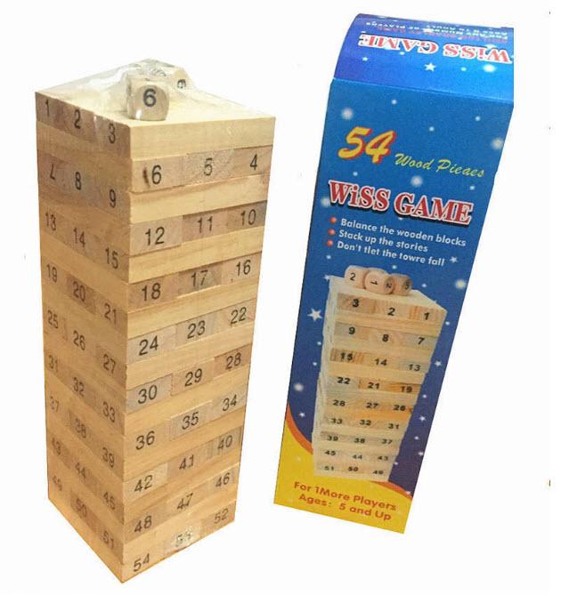 Bộ đồ chơi rút gỗ số cỡ đại
