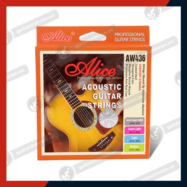 [HCM]Dây guitar Acoustic (Kim loại) Alice AW436