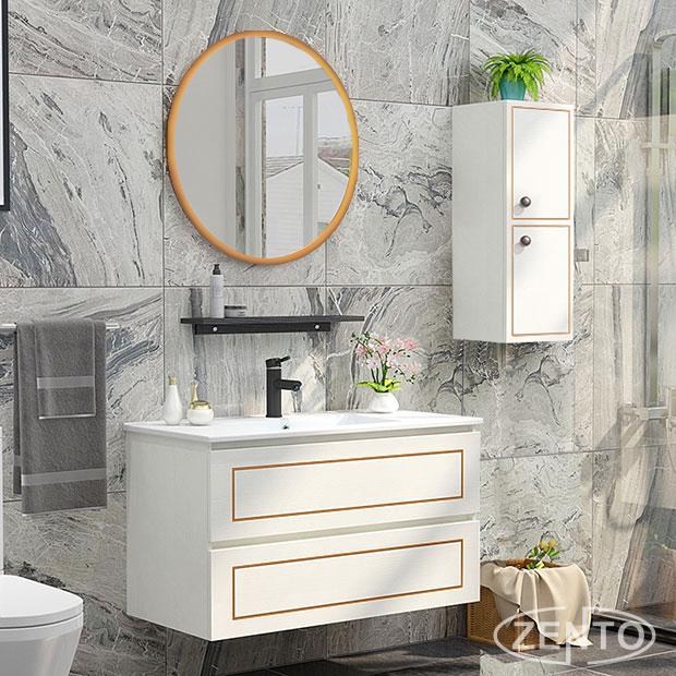 Bộ tủ, chậu, kệ gương Lavabo ZT-LV893