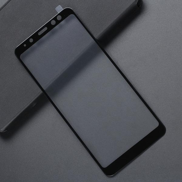 Kính cường lực Samsung A8 2018 Đen (Full Màn, Full Keo)