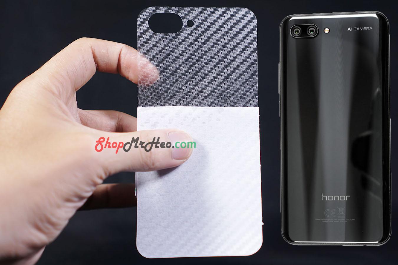 [HCM]Bộ 3 Skin Dán Mặt Lưng Vân 3D Honor 10