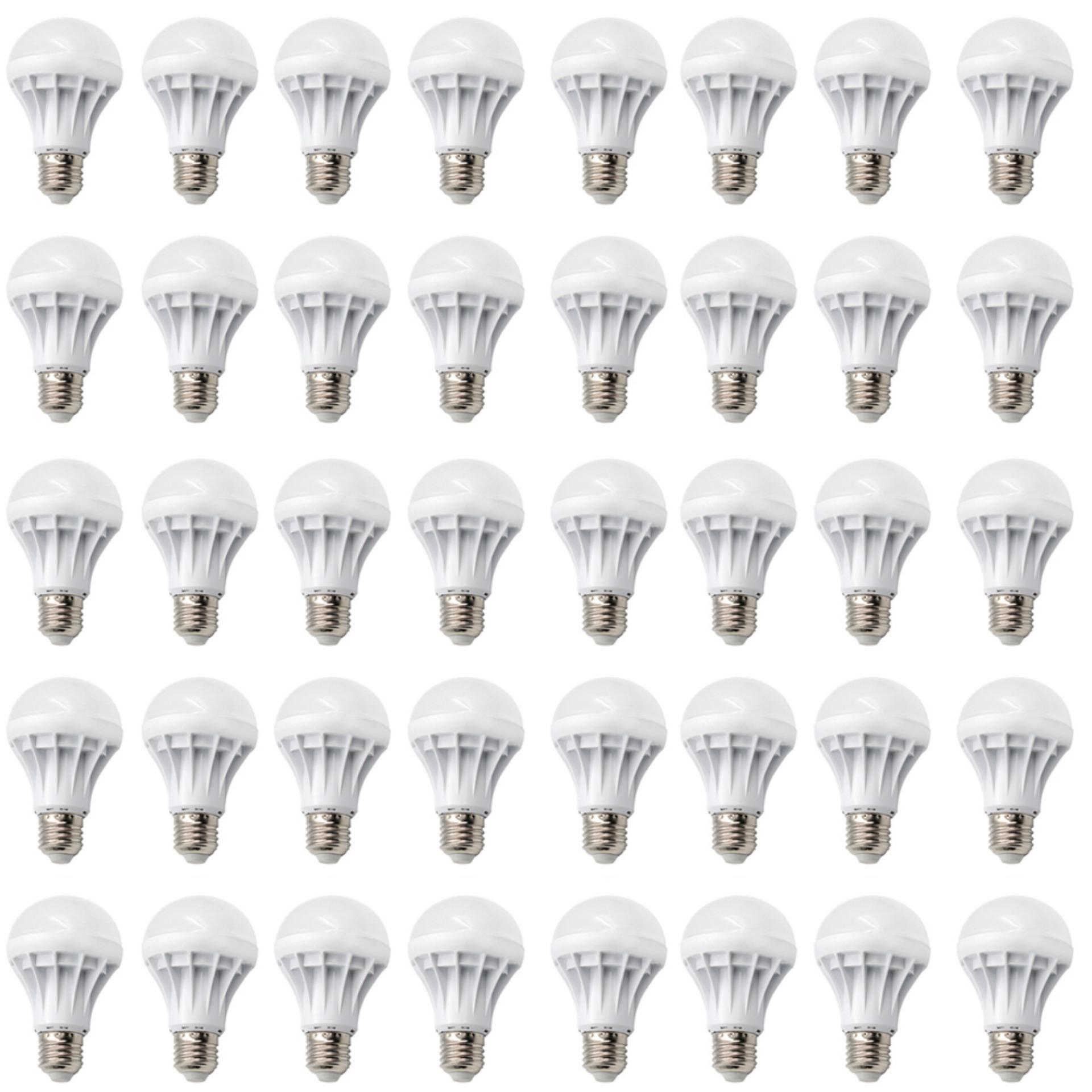 Bộ 40 bóng đèn LED BULB 9W (Ánh Sáng Vàng)