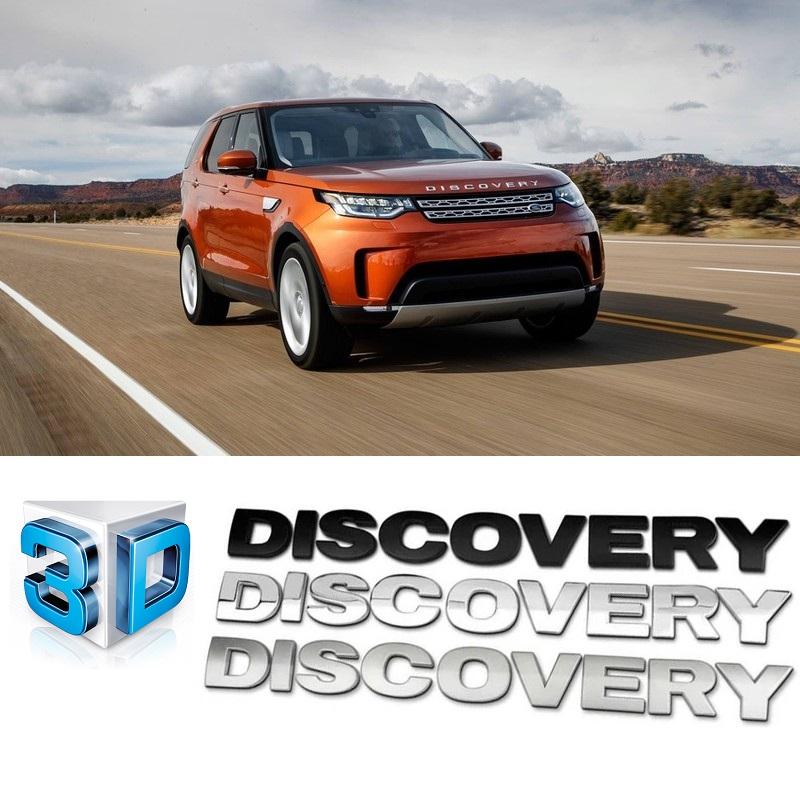 Chữ dán 3D DISCOVERY nổi bật (Chrome)