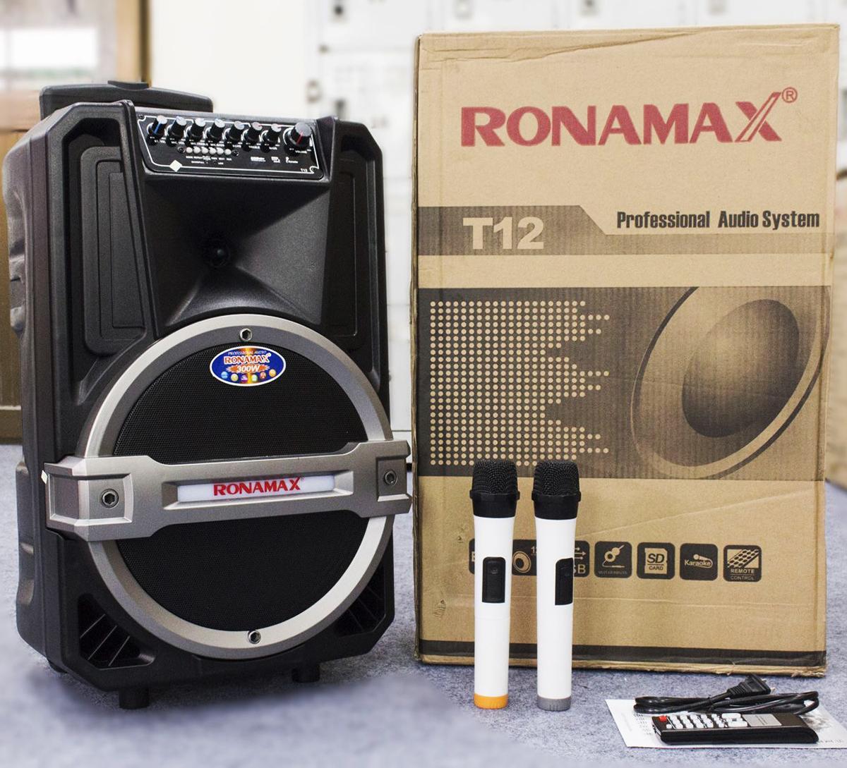 [ Xả Kho ] Loa kéo Karaoke di động Bluetooth Ronamax T12 ( 300W )