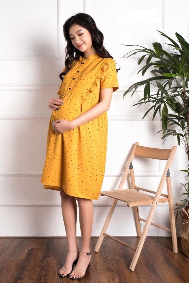 ĐẦM BẦU CHẤM BI VÀNG PHỐI BÈO