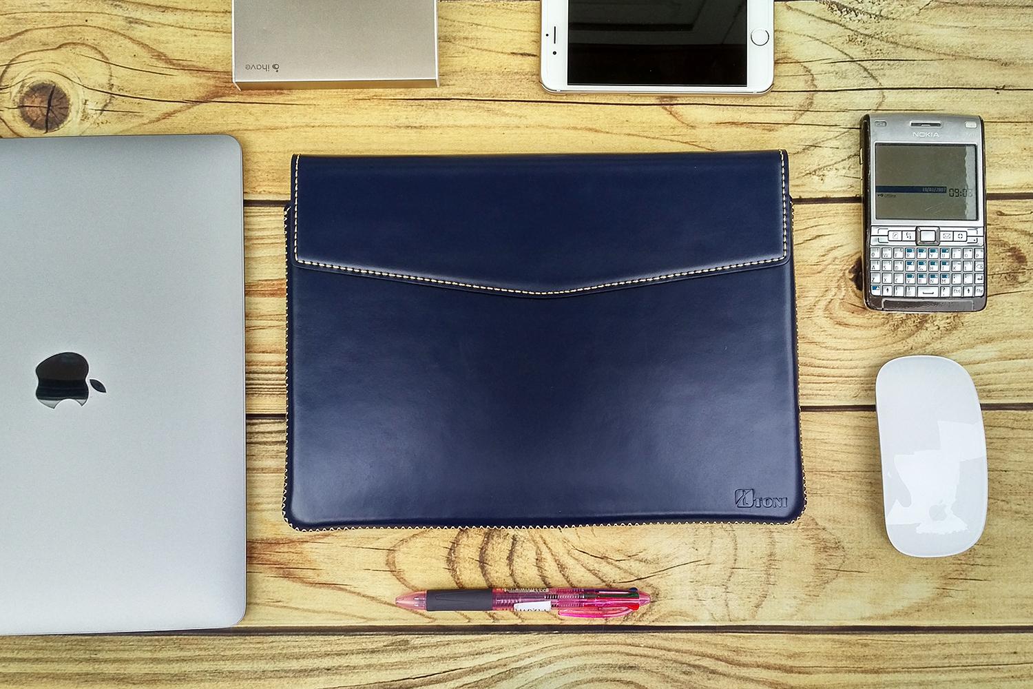 Bao da thật handmade TONI cho Macbook 13air