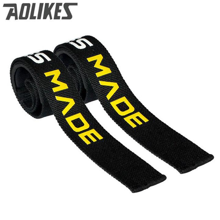 Dây kéo lưng - Deadlift GYM Cao Cấp  Aolikes 7637 (1 Đôi )