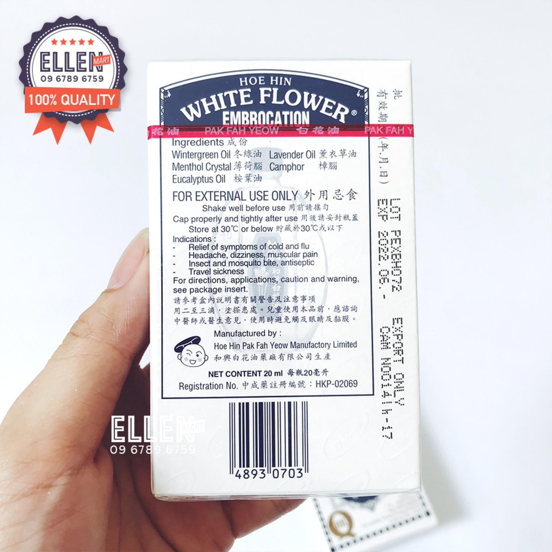 Dầu Trắng Bạch Hoa Hoe Hin Hong Kong 20Ml