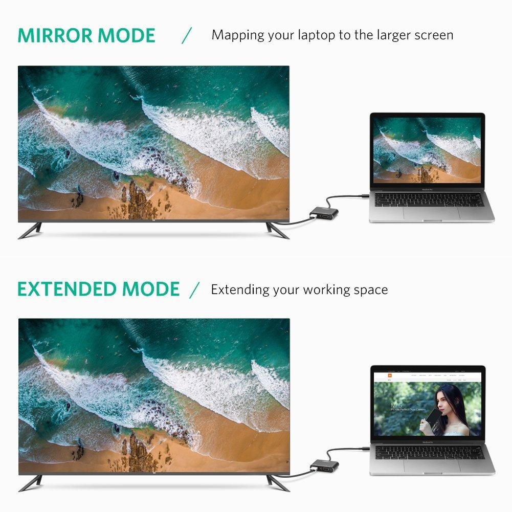 Cáp USB Type C to HDMI và VGA Ugreen - Adapter USB C