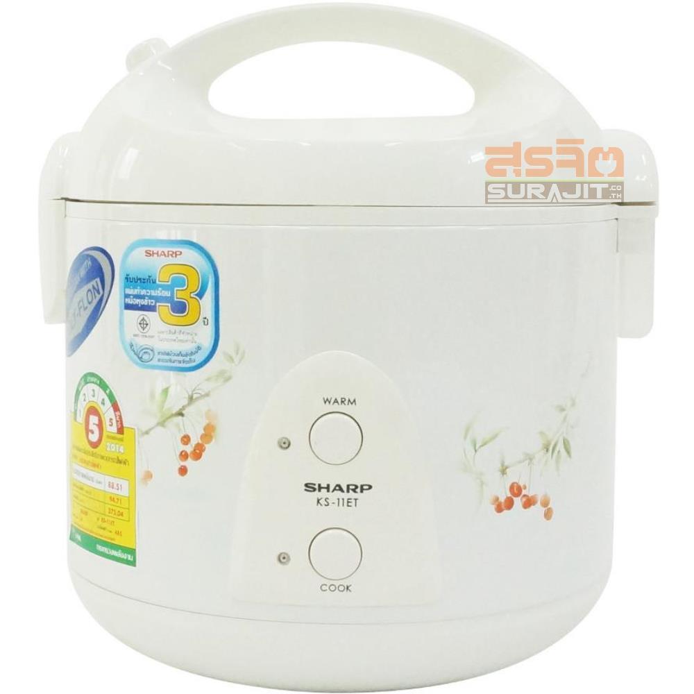 Nồi cơm điện Sharp KS-11ETV 1L (Trắng) - Bảo hành toàn quốc
