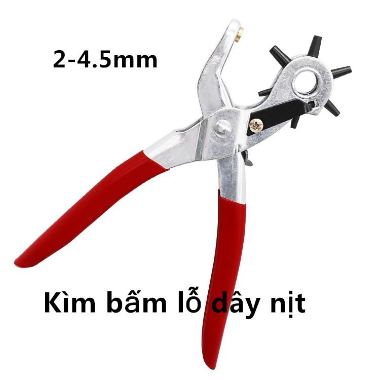 Kìm bấm lỗ dây nịt (kèm khoen)  loại 1