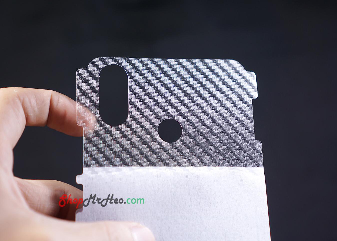 [HCM]Bộ 3 Skin Dán Mặt Lưng Vân 3D Xiaomi Mi Max 3