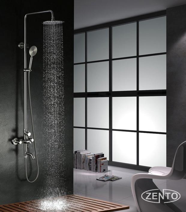 BỘ SEN CÂY VÀ VÒI LAVABO INOX304 ZENTO KM101