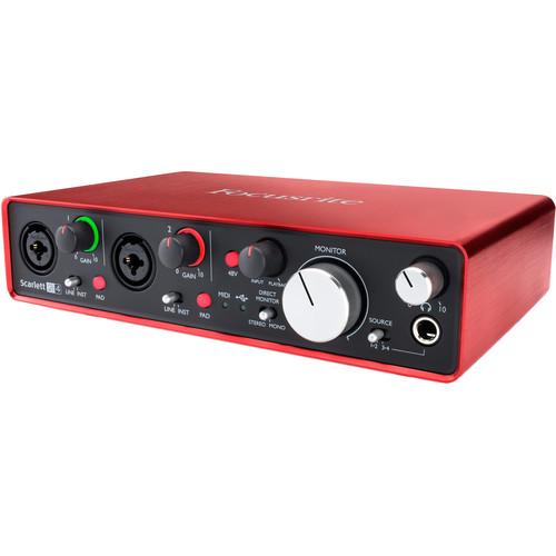 [Trả góp 0%]Card âm thanh Focusrite Scarlett 2i4 USB Audio Interface (Gen2)