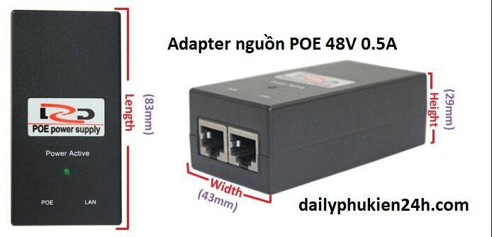 BỘ Nguồn POE 48V 0.5A
