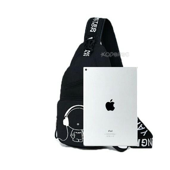 [HCM]Túi đeo chéo nam Túi đeo chéo nữ kiểu Túi thể thao du lịch hình MUSIC siêu cute có ngăn đựng bình nước KDR-TDC164 Kodoros