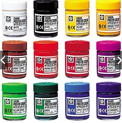 Màu bột poster color Sakura, 30ml